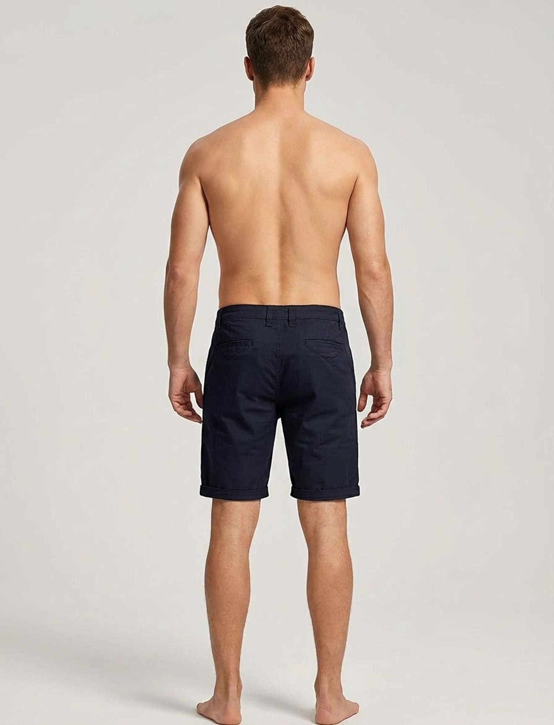 Luca Brix | Men's Elastic Waist Casual Shorts