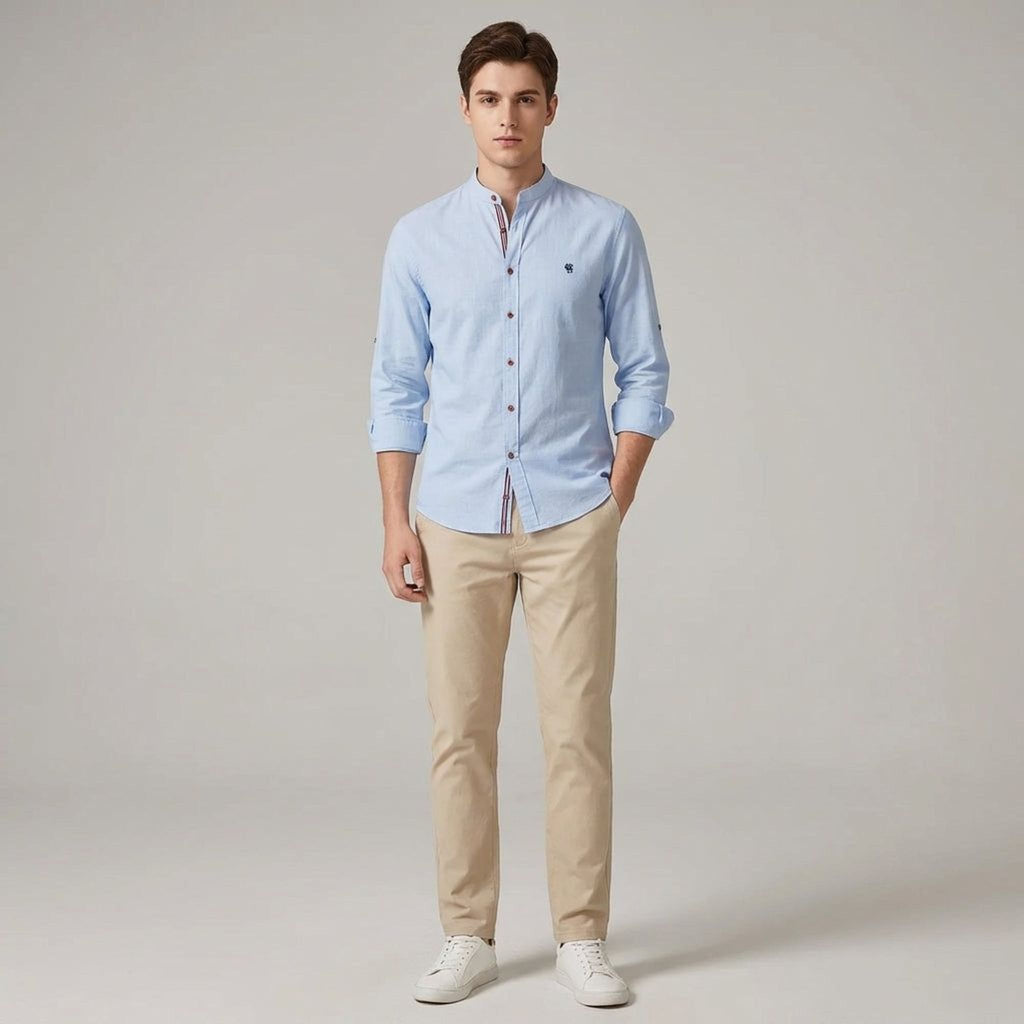 Léon Trask | Men's Warm Casual Shirt Comfortable Fabric