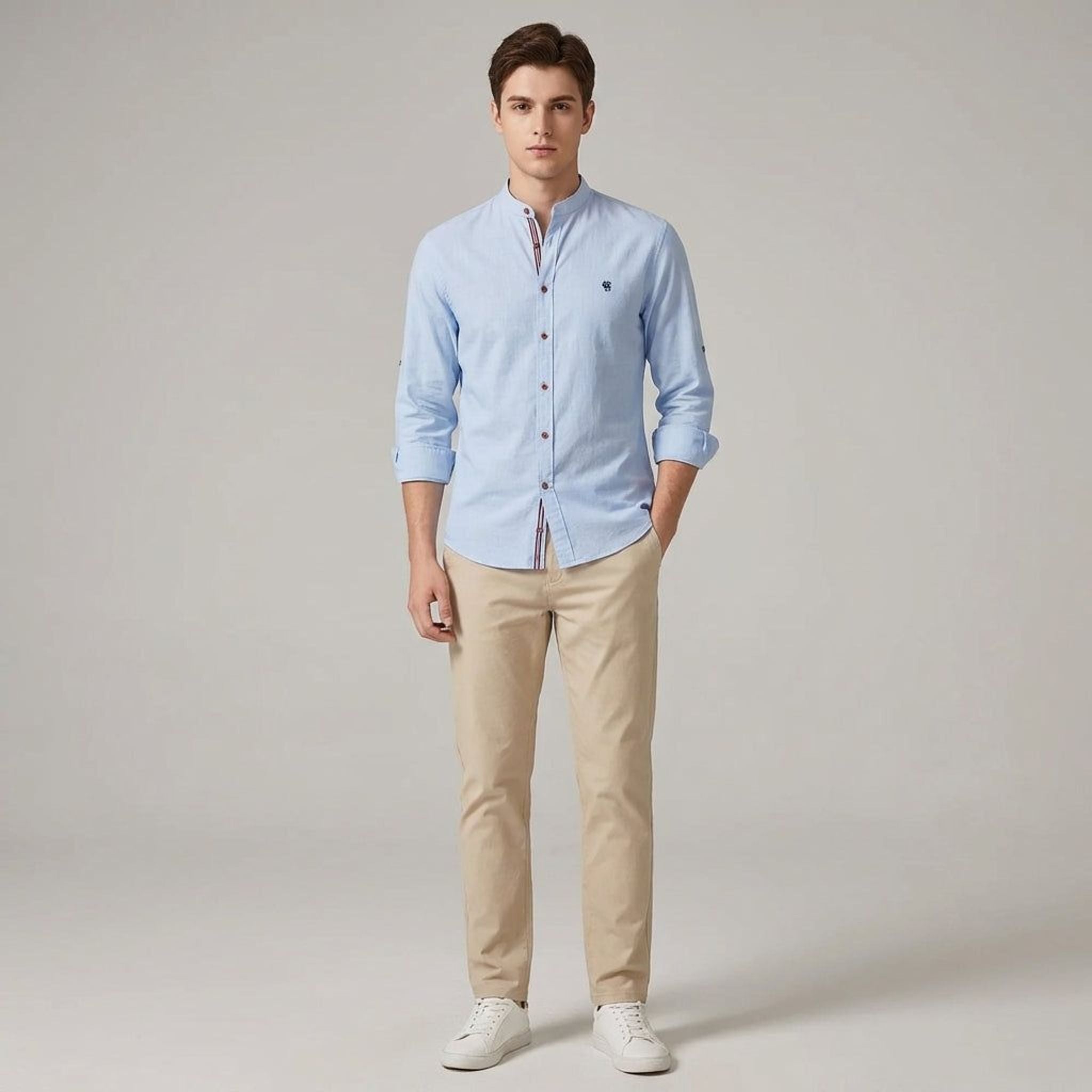 Léon Trask | Men's Warm Casual Shirt Comfortable Fabric