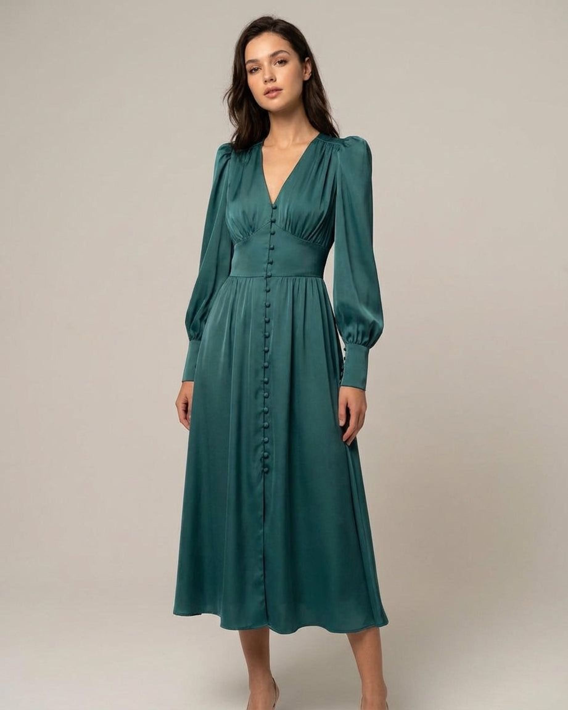Isabelle Tane | Women's Elegant Satin Summer Dress