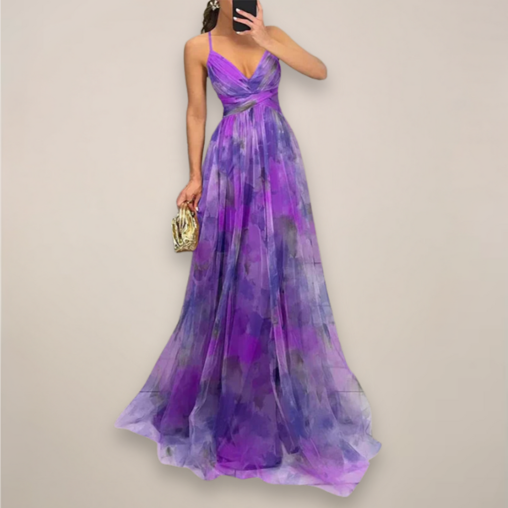Elodie Varn | Women's Floral Print Maxi Dress
