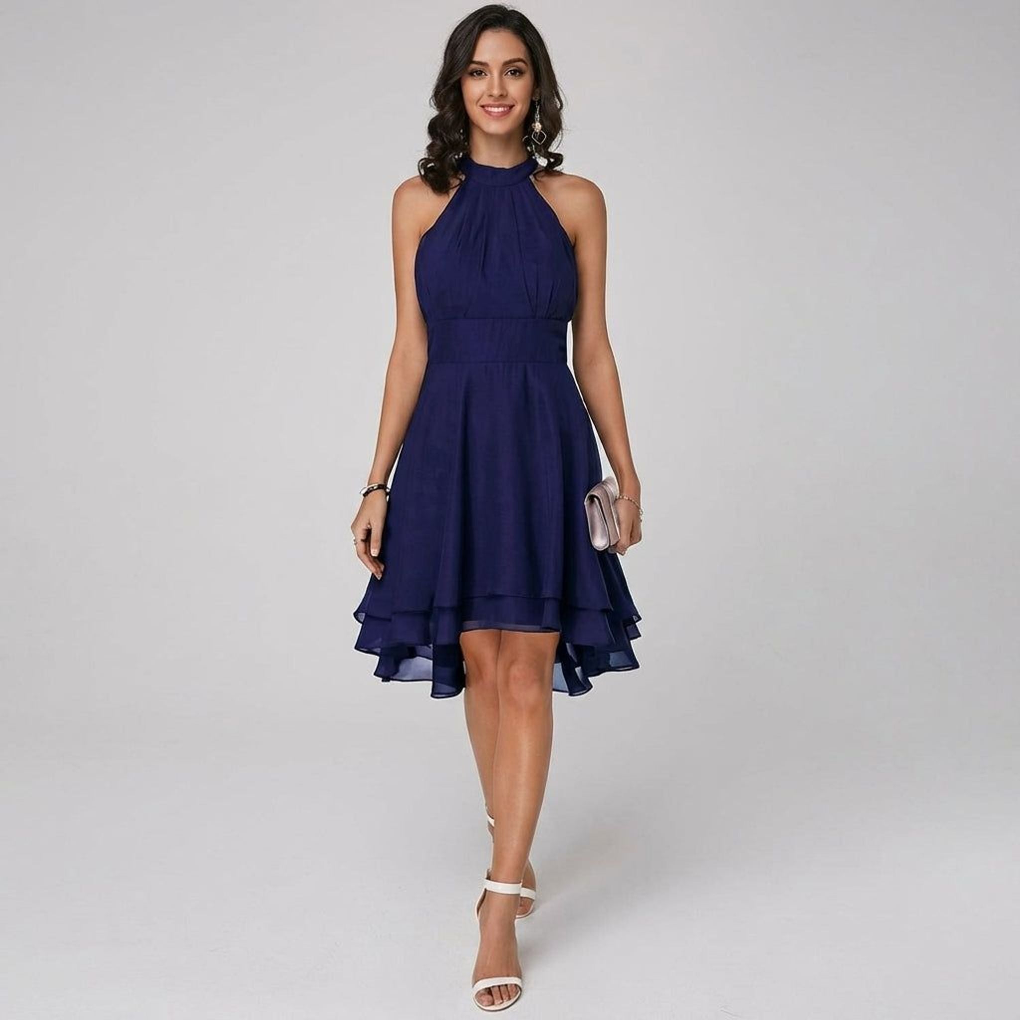 Elodie Vant | Women's Ruffle Mini Dress for Parties