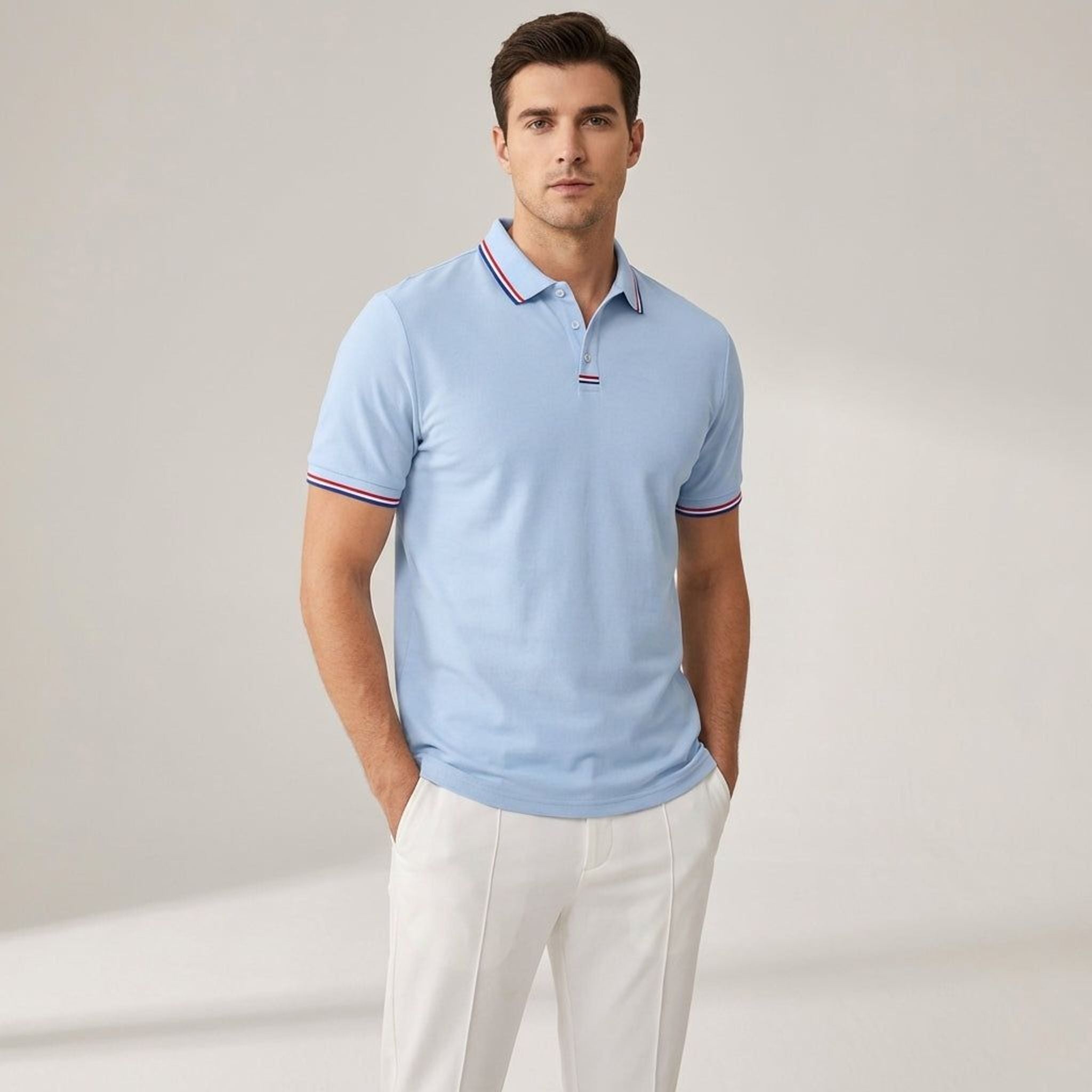Ronan Vale | Men's Short Sleeve Casual Polo Shirt