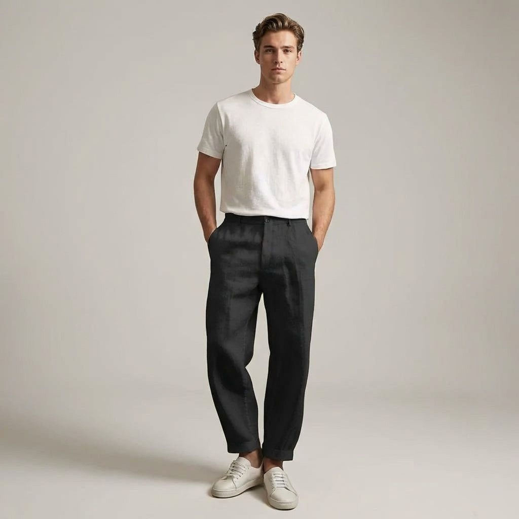 Elara Venn | Men's Lightweight Breathable Linen Pants