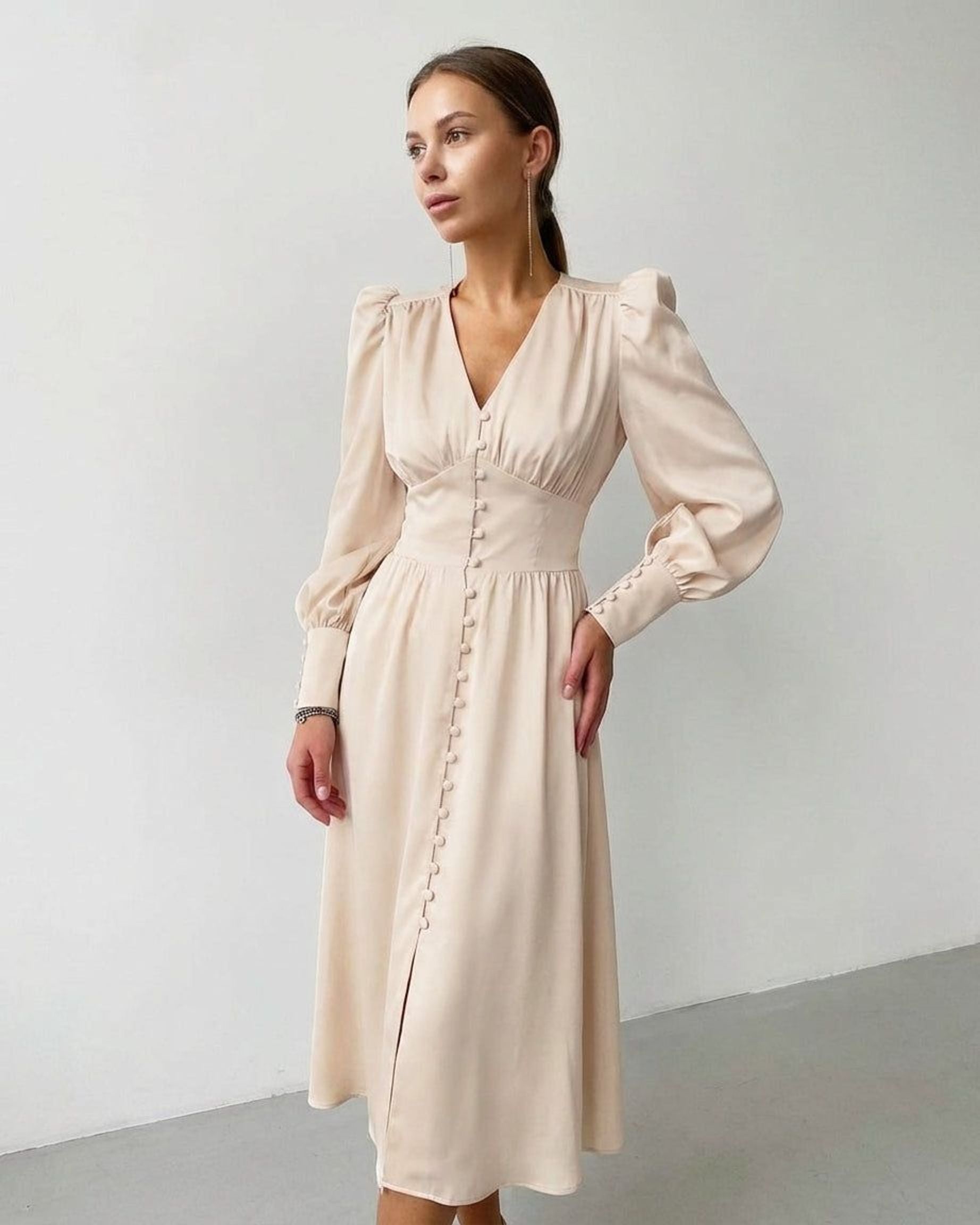 Isabelle Tane | Women's Elegant Satin Summer Dress