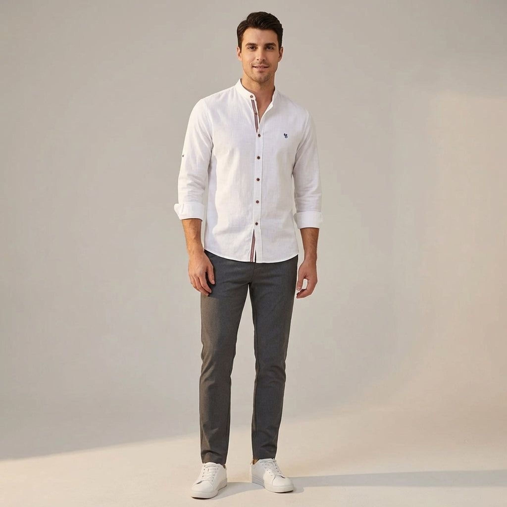 Léon Trask | Men's Warm Casual Shirt Comfortable Fabric