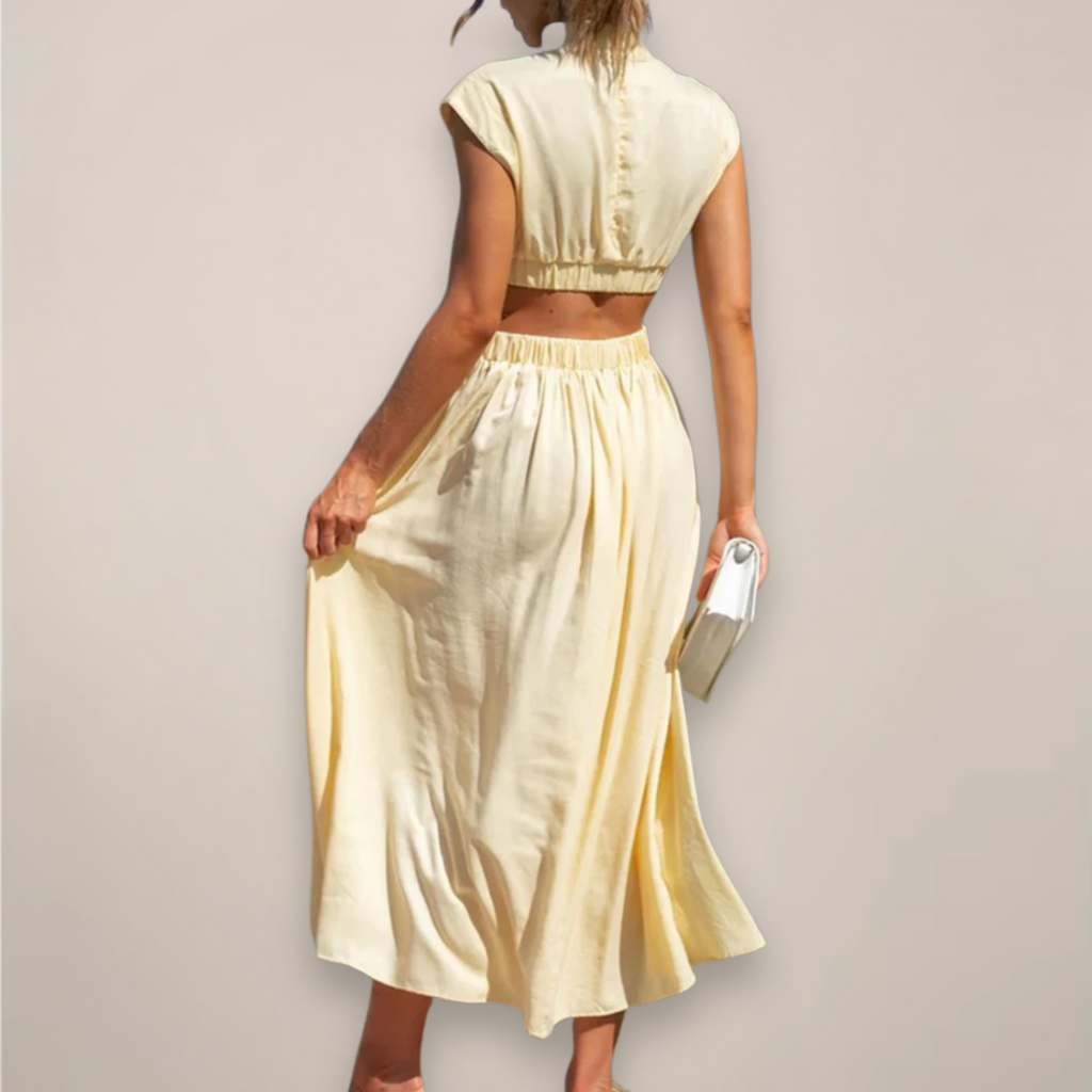 Celeste Varn | Women's Elegant Turtleneck Maxi Dress