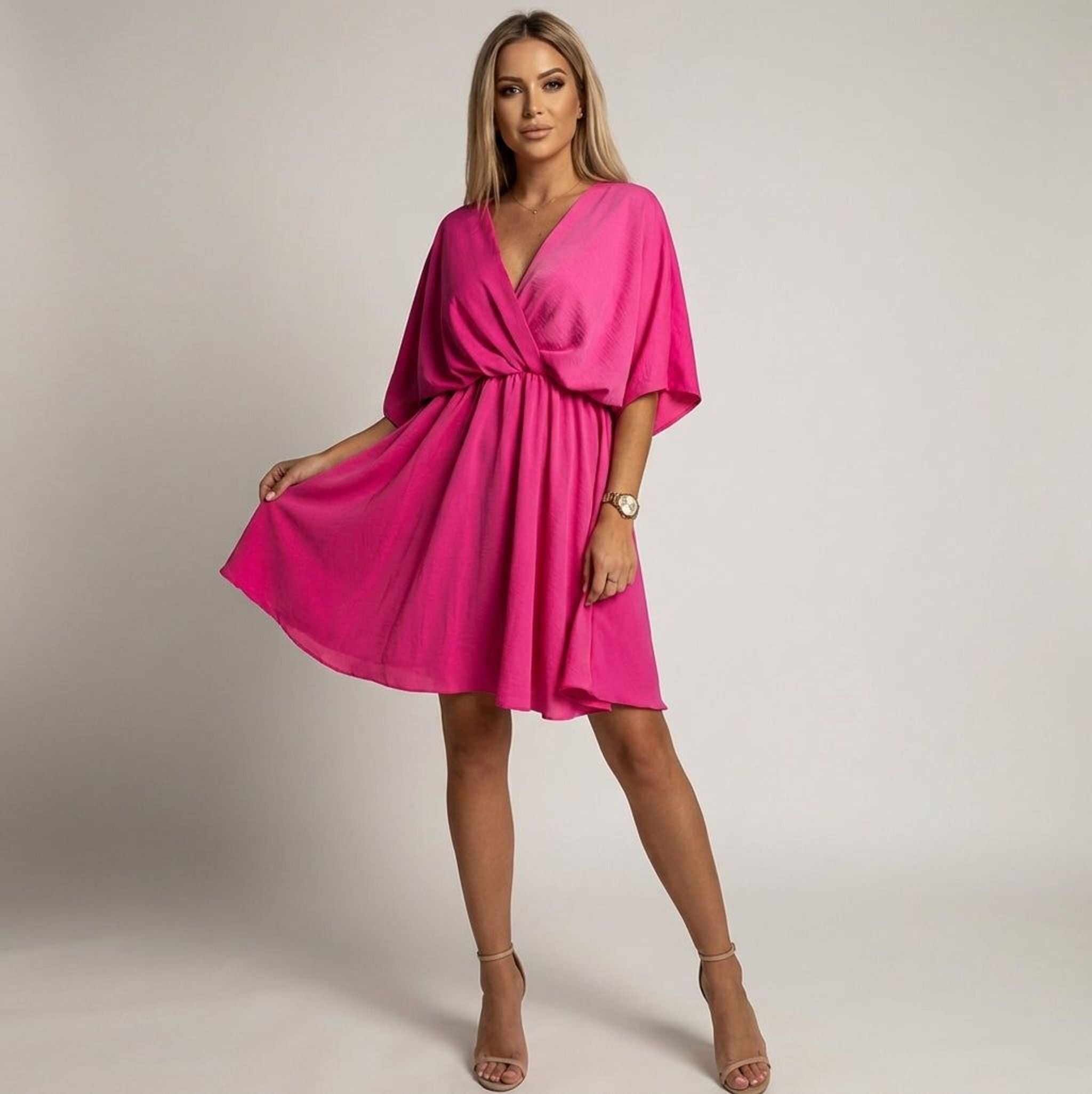 Léonie Faye | Women's Lightweight Wrap Dress in Elegant Colors