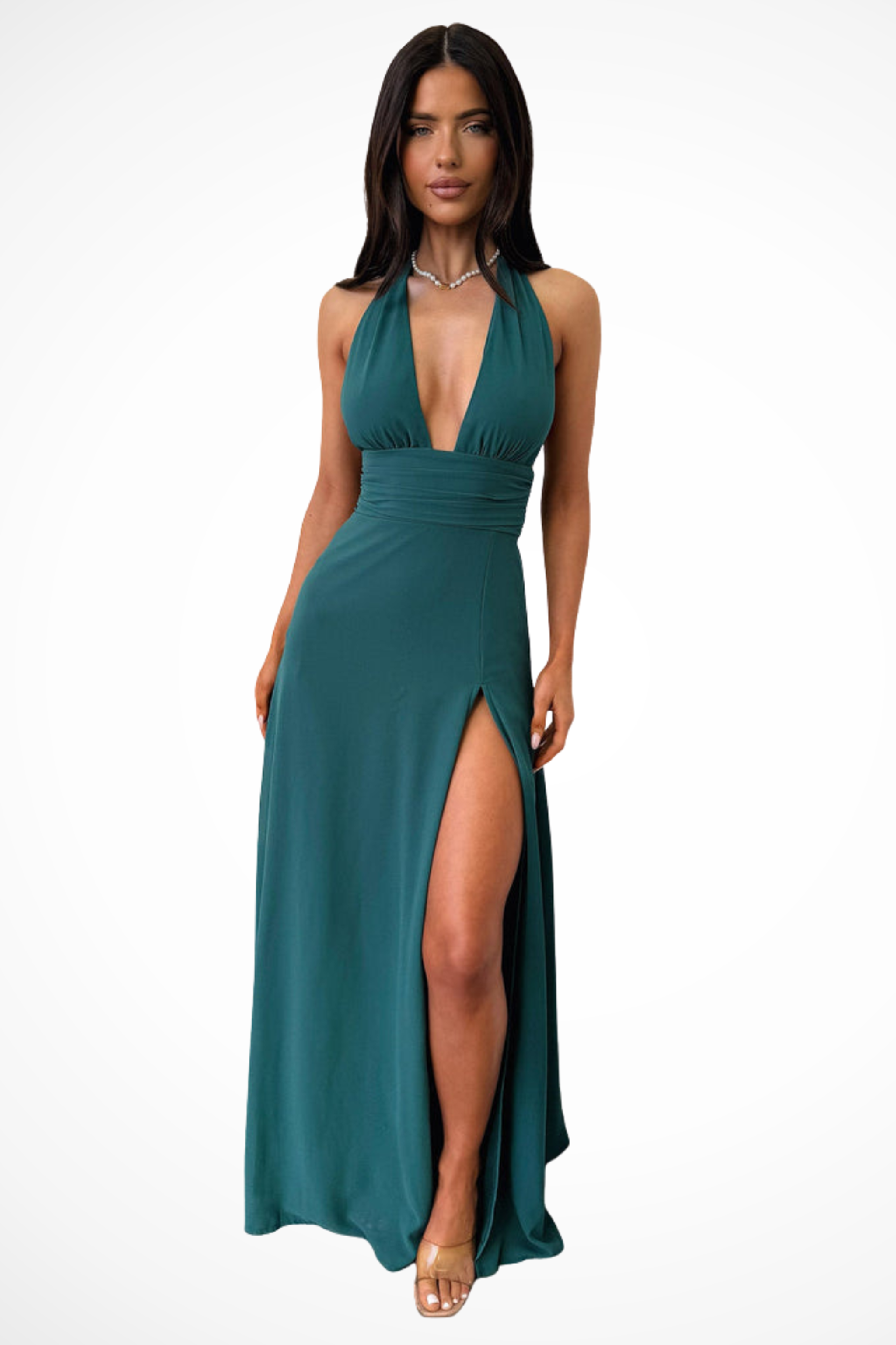 Elodie Vance | Women's Halter Neck Maxi Dress