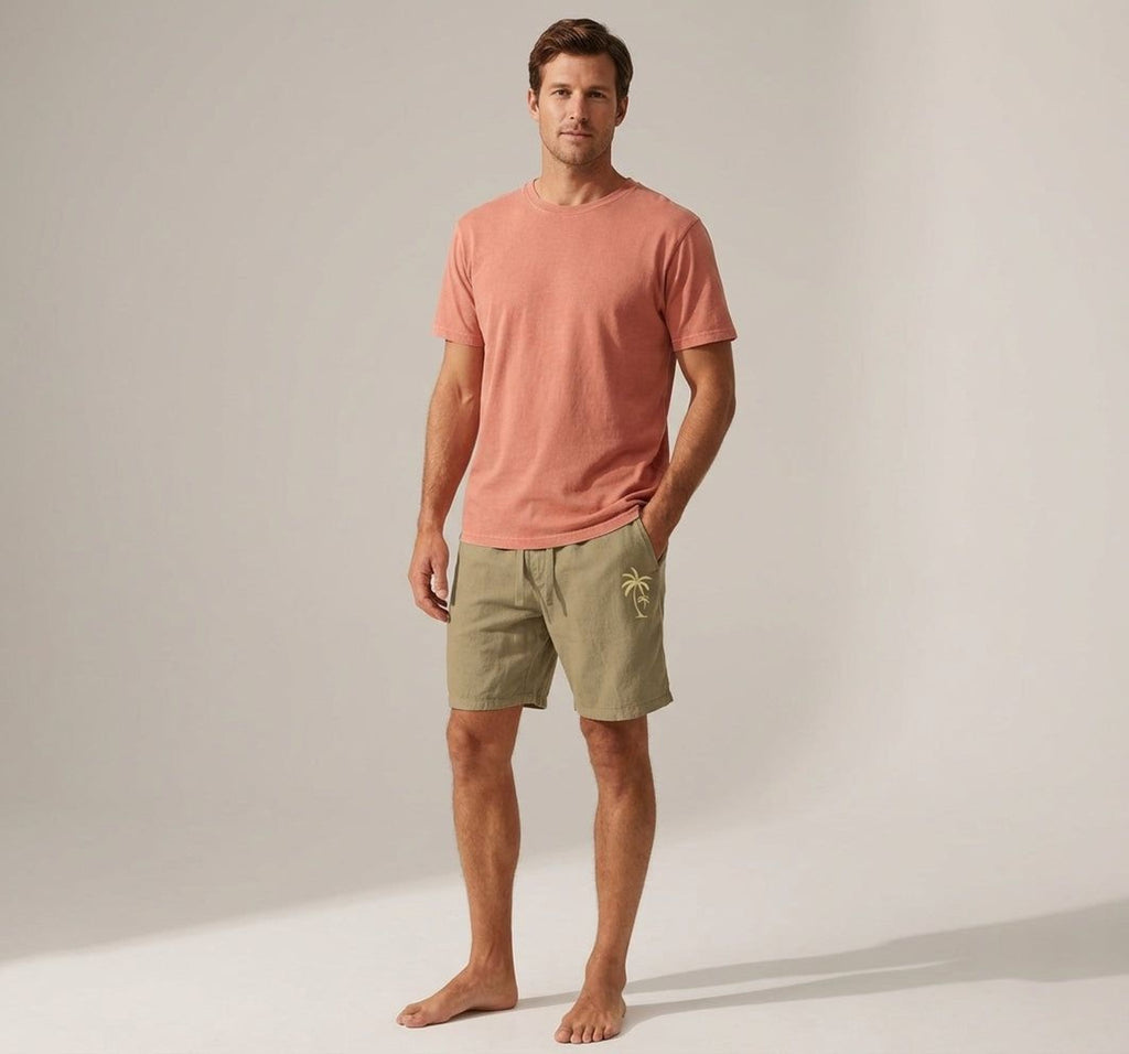 Léonie Voss | Women's Casual Summer Shorts with Embroidery