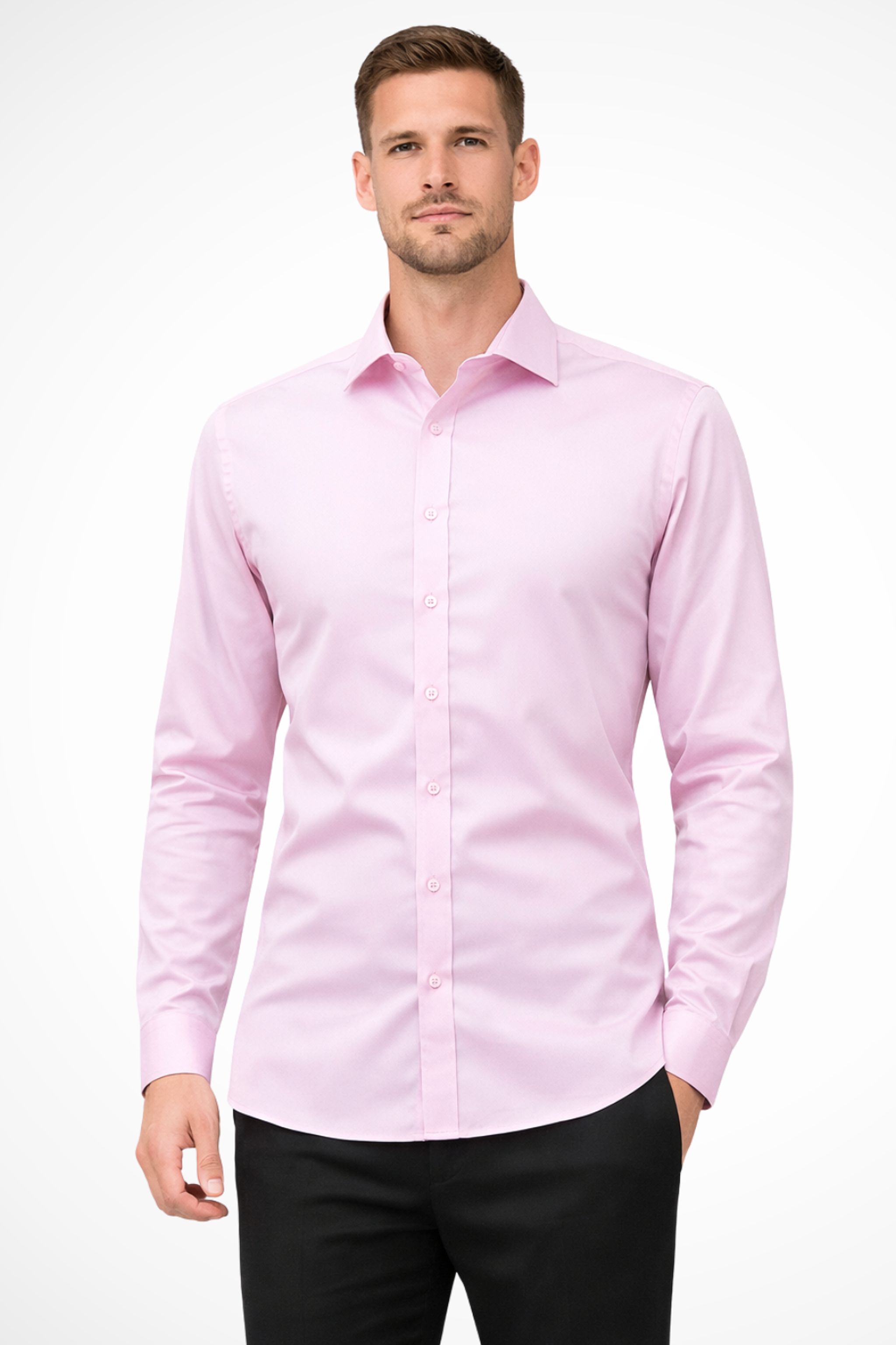 Gaston Trev | Men's Slim Fit Long Sleeve Shirt