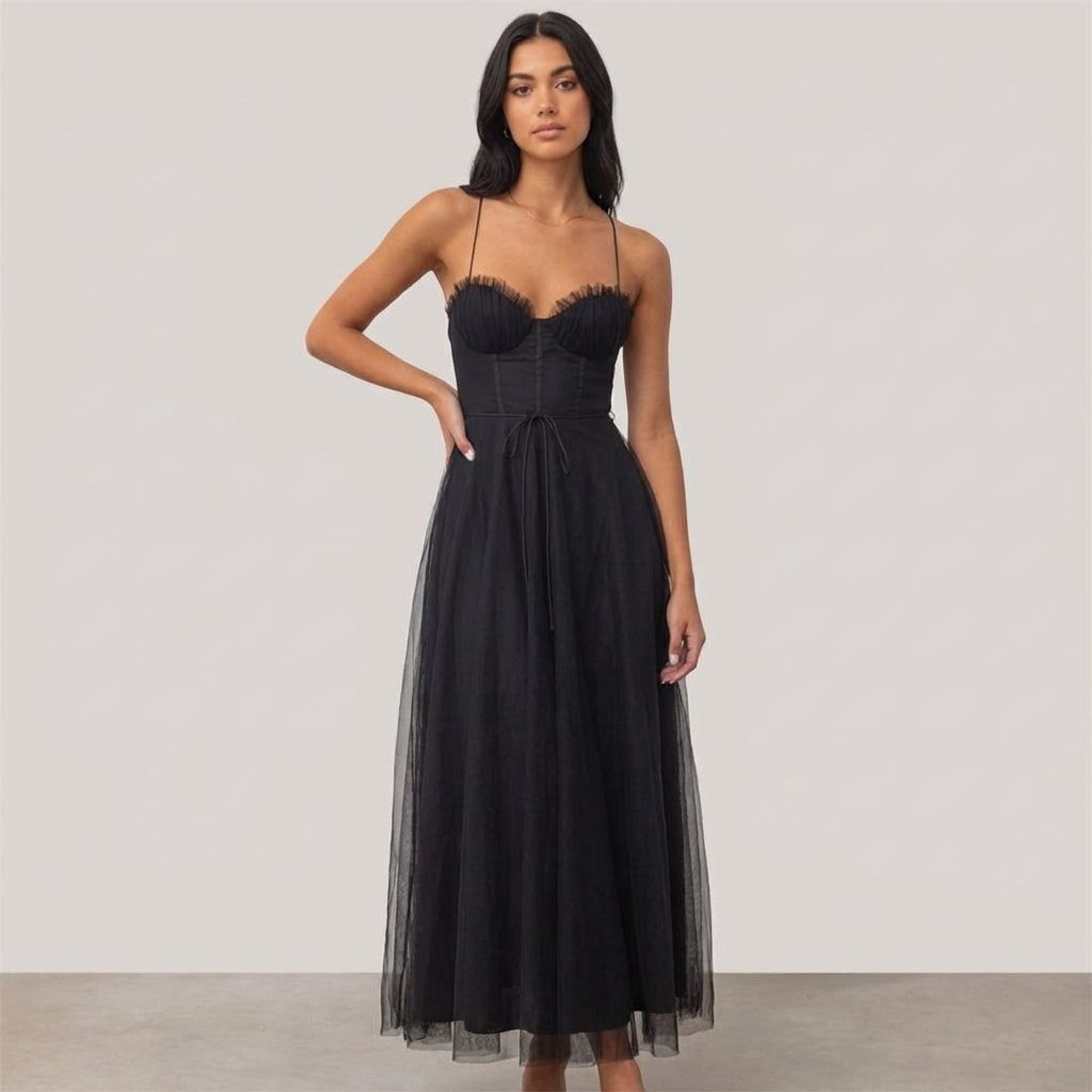 Amélie Voss | Women's Elegant Midi Evening Dress