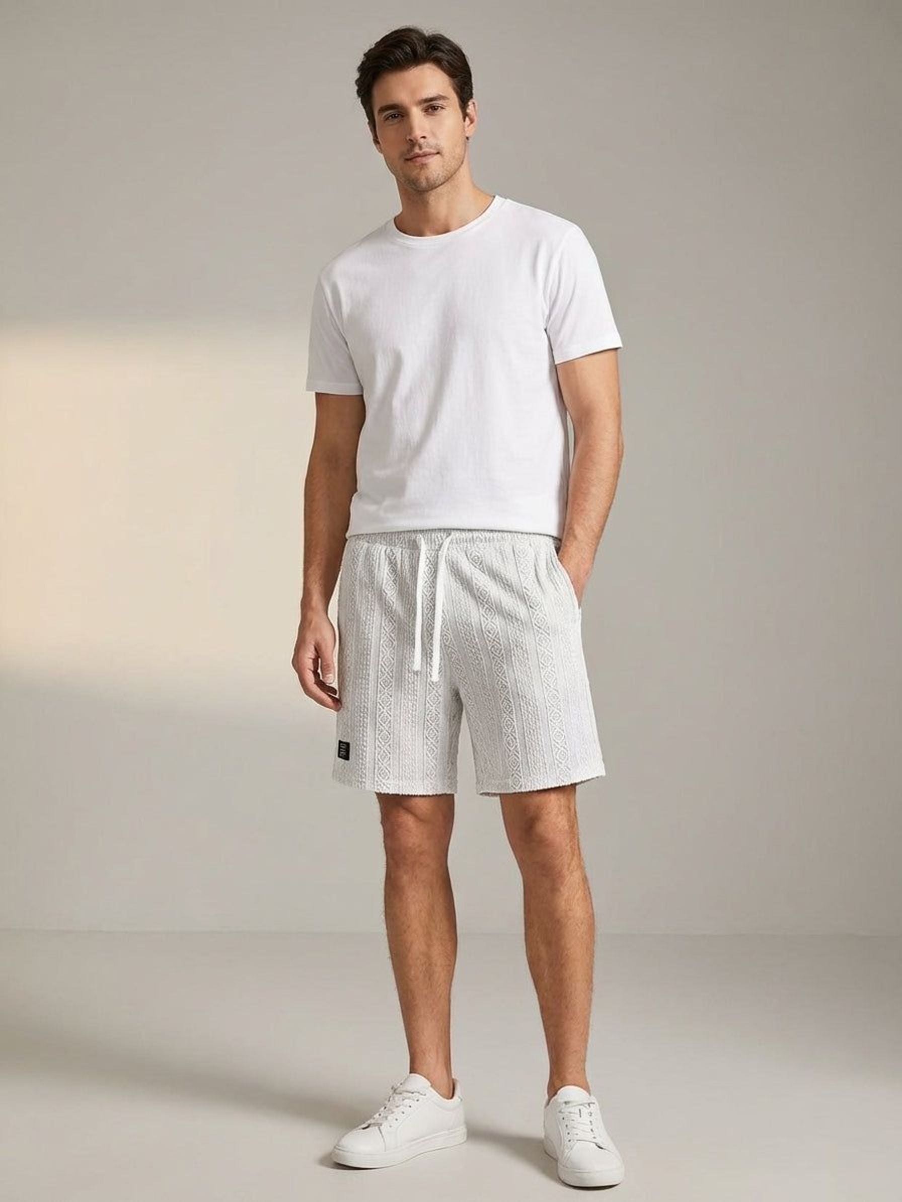 Romain Teld | Men's Relaxed Fit Knit Lounge Shorts