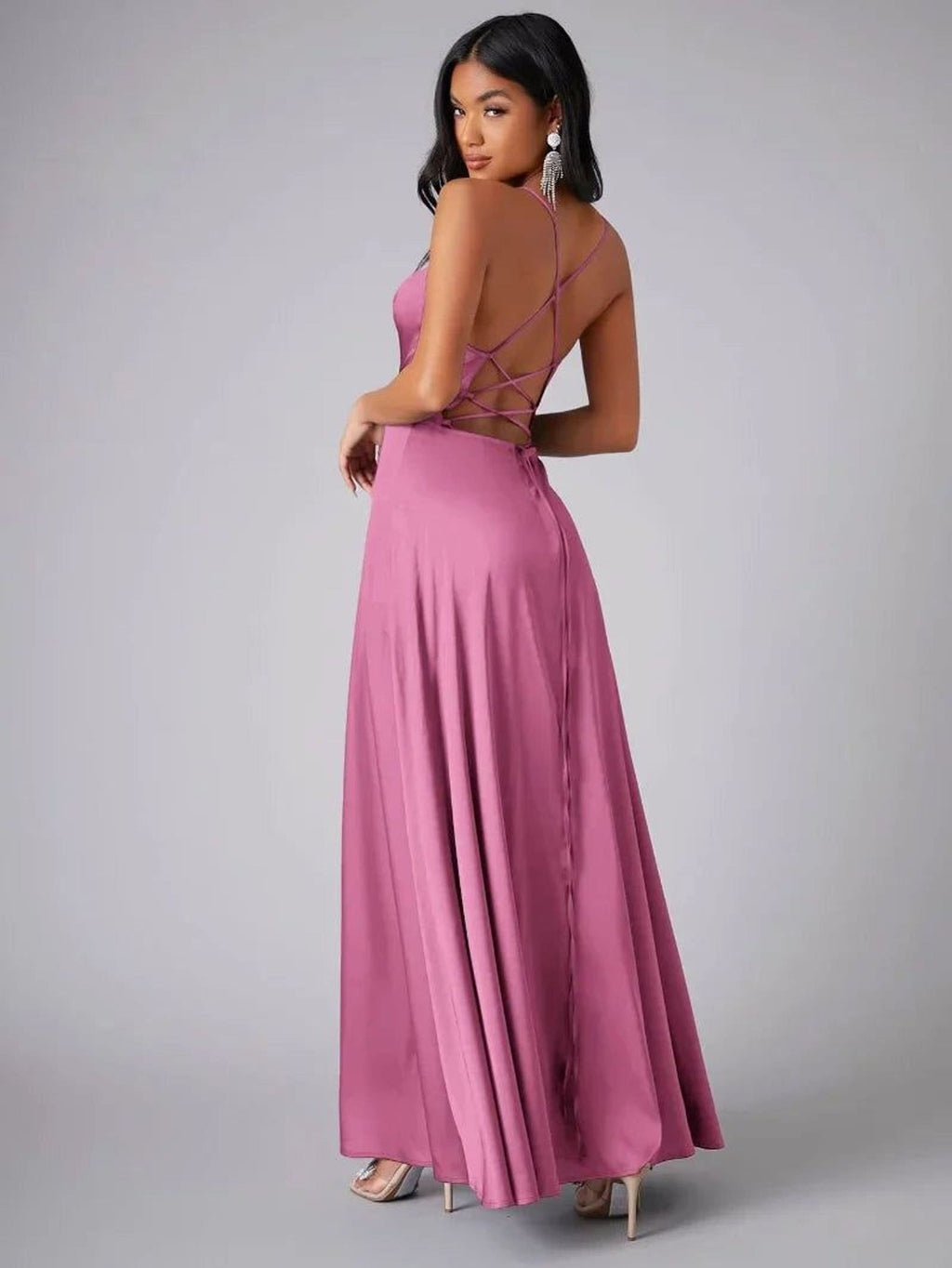 Clara Voss | Women's Sleeveless Flowy Maxi Dress
